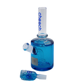 CHEECH GLASS 8" GLYCERINE MINI RIG WITH BOWL - BLUE